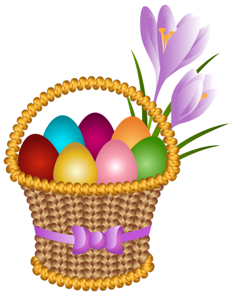 This png image - Easter Egg Basket Transparent PNG Clip Art Image, is available for free download