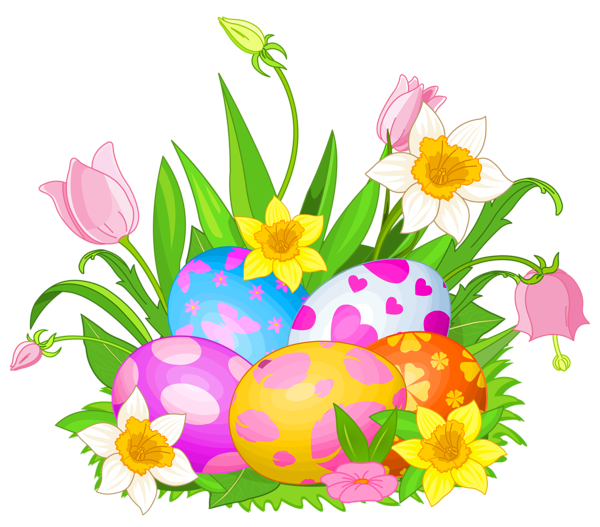 Easter Eggs and Flowers PNG Clipart Picture Gallery Yopriceville