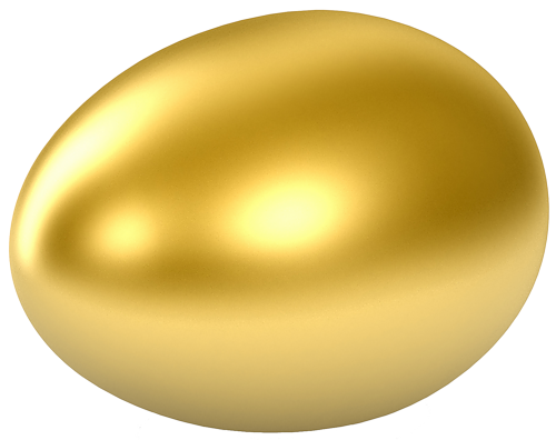 This png image - Easter Large Gold Egg, is available for free download