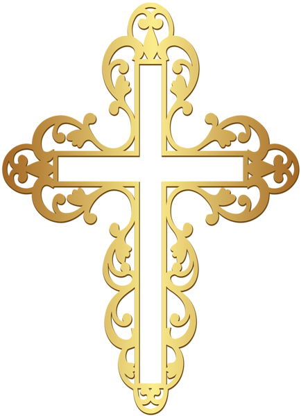 This png image - Golden Cross PNG Clipart, is available for free download