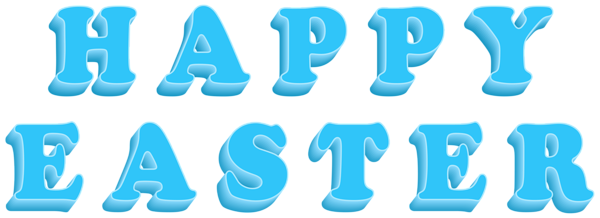 This png image - Happy Easter Text Blue Transparent Clipart, is available for free download