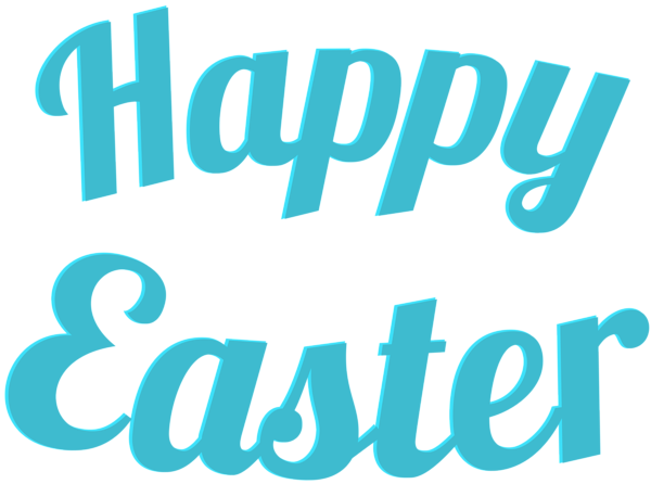 This png image - Happy Easter Text Transparent PNG Clip Art, is available for free download