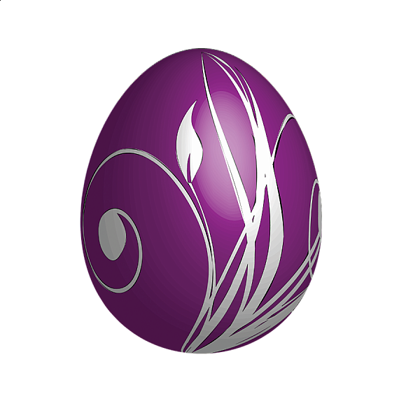 This png image - Large Purple Easter Egg, is available for free download
