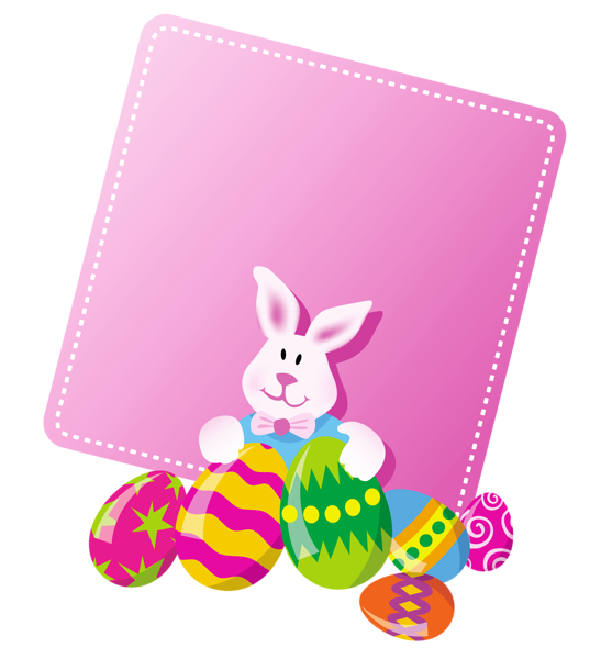 This png image - Pink Easter Blank PNG Clipart Picture, is available for free download