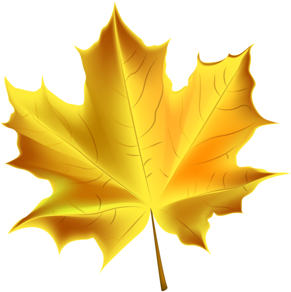 yellow leaf clip art - photo #20