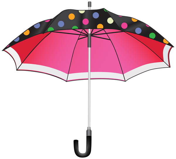This png image - Dotted Umbrella PNG Clipart Image, is available for free download