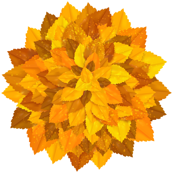 This png image - Round Decoration with Autumn Leaves PNG Clipart Image, is available for free download