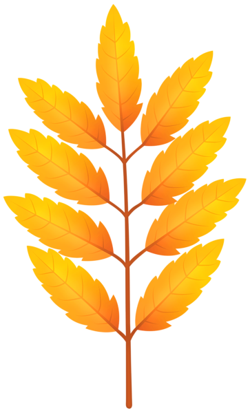 This png image - Yellow Autumn Leaves Branch PNG Clipart, is available for free download