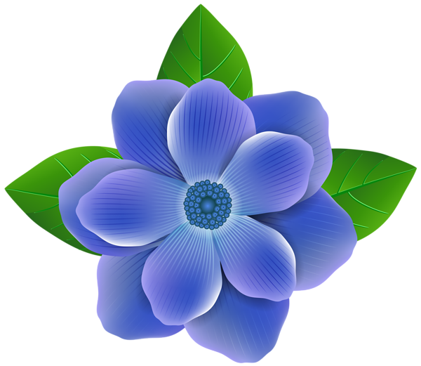 This png image - Blue Flower PNG Clip Art Image, is available for free download