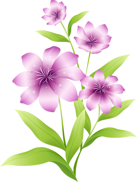 This png image - Large Light Pink Flowers Clipart, is available for free download
