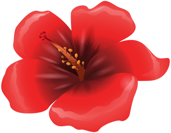 This png image - Large Red Flower Clipart PNG Image, is available for free download