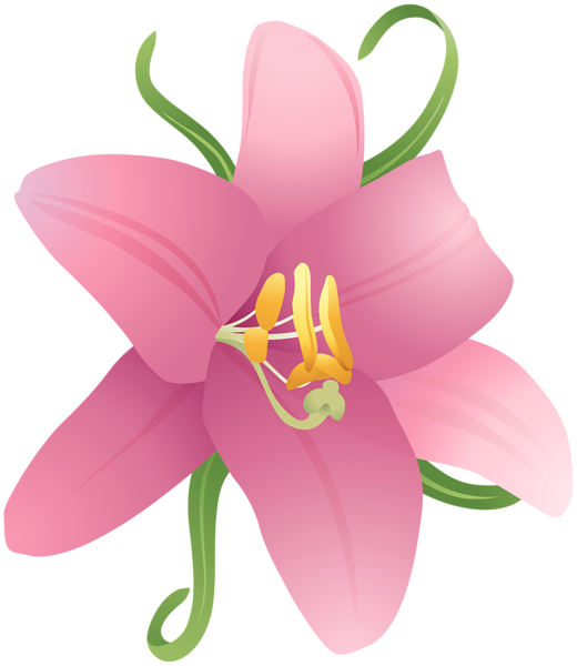 Pink Flower Clipart PNG Image