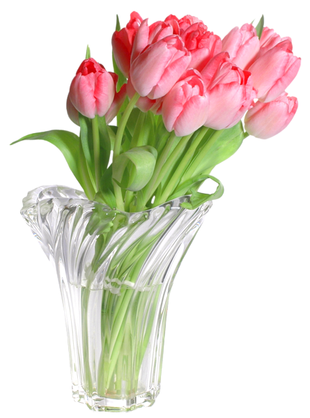 This png image - Pink Tulips in Vase PNG Clip Art Image, is available for free download