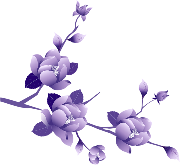 This png image - Transparent Painted Large Purple Flower Clipsrt, is available for free download