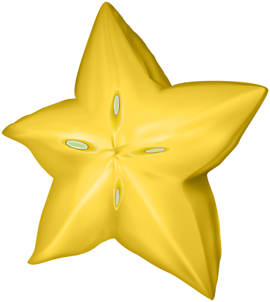 This png image - Carambola Star Fruit PNG Clip Art Image, is available for free download