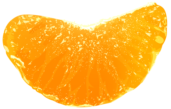 This png image - Piece of Tangerine Transparent PNG Clip Art Image, is available for free download