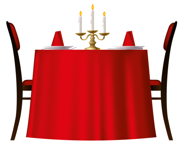This png image - Red Romantic Table PNG Image, is available for free download