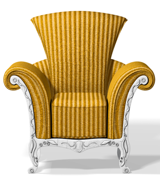 This png image - Transparent Gold Chair PNG Clipart, is available for free download