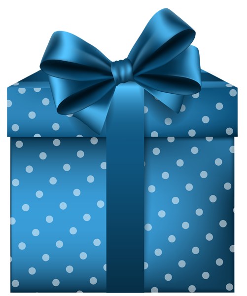 blue present clip art