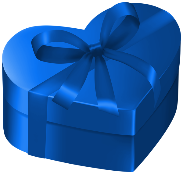 Blue Heart Gift Box PNG Clipart Image Gallery