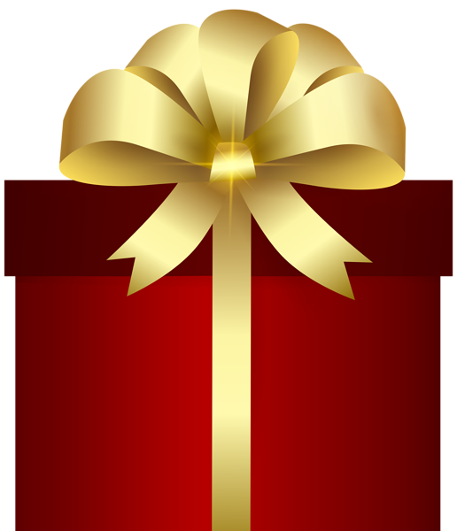 This png image - Gift Box Red Gold PNG Clipart, is available for free download