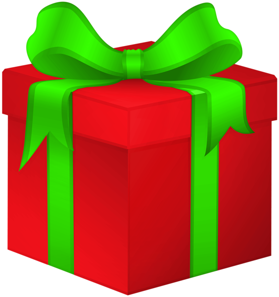 This png image - Gift Box Red with Green Bow PNG Clipart, is available for free download