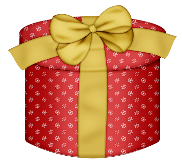 This png image - Red Round Gift Box with Yellow Bow PNG Clipart, is available for free download