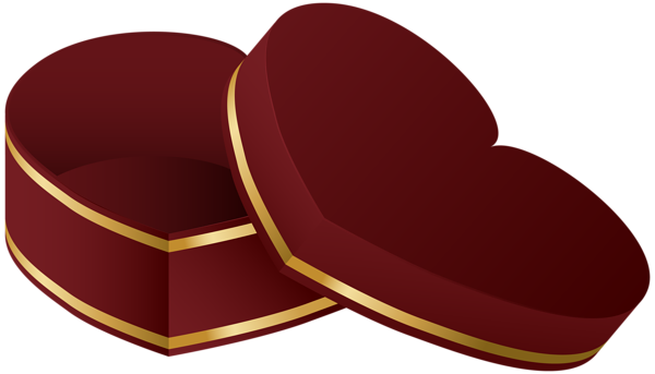 This png image - Red and Gold Open Heart Gift PNG Clipart Image, is available for free download