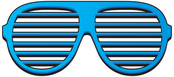 This png image - Blue Shutter Shades PNG Clipart Image, is available for free download