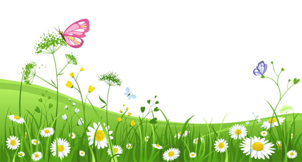 This png image - Grass with Butterflies Clipart Picture, is available for free download