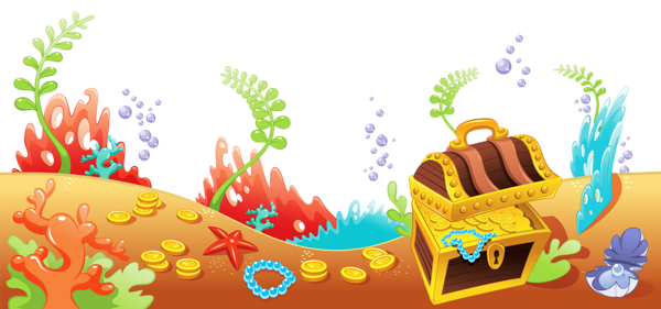 This png image - Sea Bottom with Treasure Ground PNG Clipart Picture, is available for free download