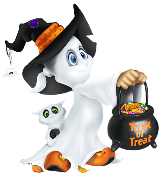 This png image - Cute Halloween Ghost Clipart, is available for free download