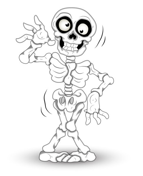 halloween skeleton clip art free - photo #8