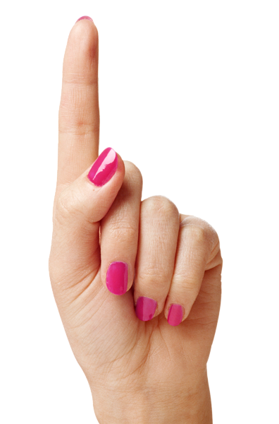 Hand Showing One Fingers PNG Clipart Image | Gallery Yopriceville