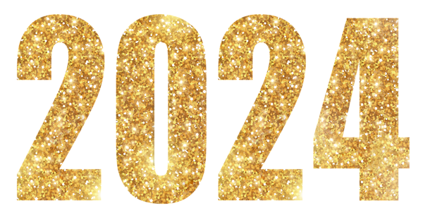 This png image - 2024 Flat Gold Large PNG Image, is available for free download