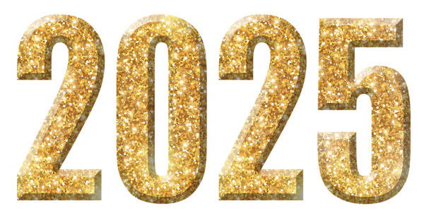 This png image - 2025 Gold Large PNG Image, is available for free download
