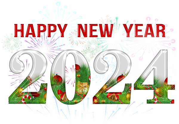 This png image - Happy New Year 2024 PNG Clipart, is available for free download