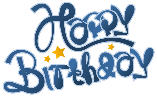 This png image - Blue Happy Birthday Clipart Picture, is available for free download