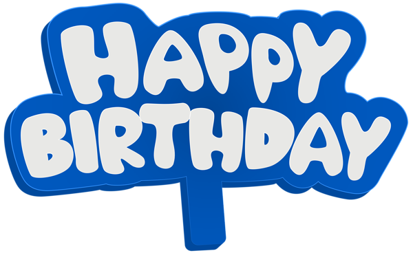 This png image - Blue Happy Birthday Sign PNG Clip Art Image, is available for free download