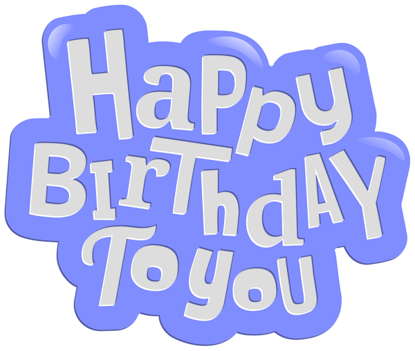 This png image - Happy Birthday to You Blue Clip Art PNG Image, is available for free download