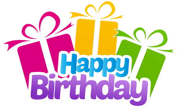 Happy Birthday with Gifts PNG Clip Art Image | Gallery ...