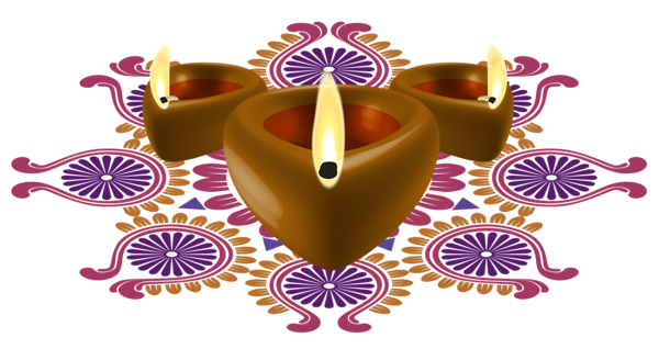 Happy Diwali Decorative Candles PNG Clipart Image ...