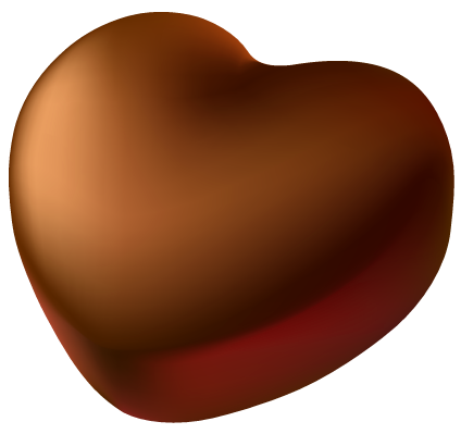 This png image - Chocolate Heart PNG Picture Clipart, is available for free download