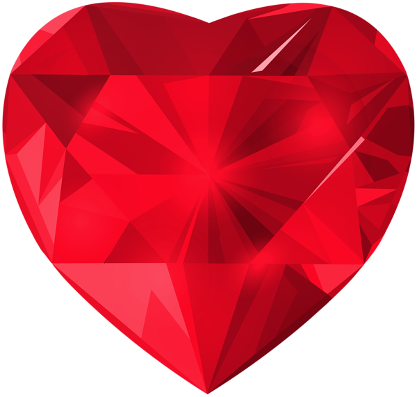 This png image - Crystal Heart Red PNG Clipart, is available for free download