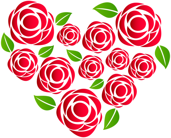 clipart of roses and hearts - photo #14