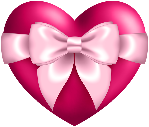 This png image - Heart with Bow Transparent PNG Clip Art, is available for free download