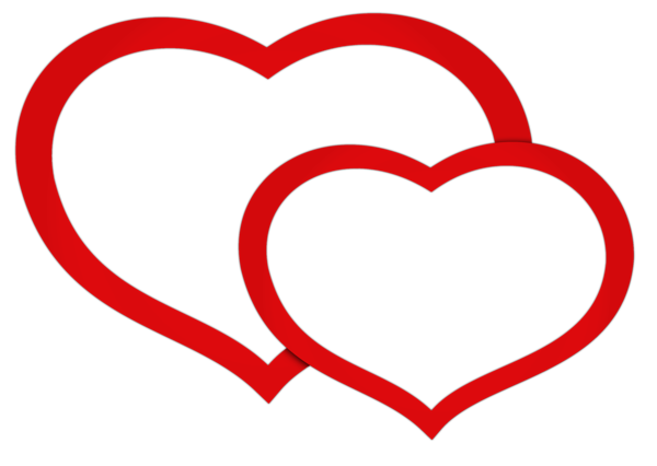 This png image - Transparent Red Double Hearts PNG Clipart Picture, is available for free download