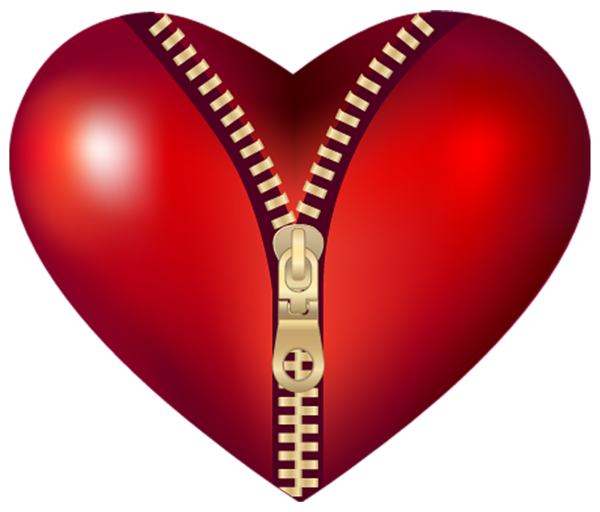 Zipped Heart PNG Clipart Picture | Gallery Yopriceville - High-Quality