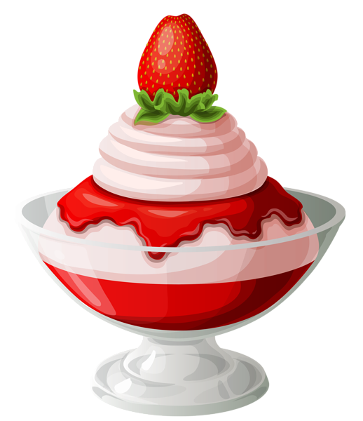This png image - Strawberry Ice Cream Sundae Transparent Picture, is available for free download