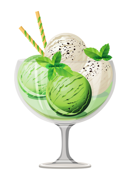 This png image - Transparent Mint Ice Cream Sundae Picture, is available for free download